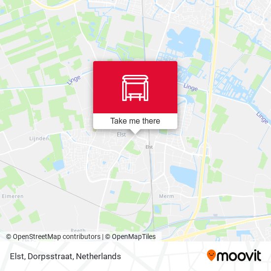 Elst, Dorpsstraat map