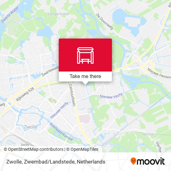 Zwolle, Zwembad/Landstede map