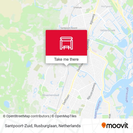 Santpoort-Zuid, Rusburglaan map