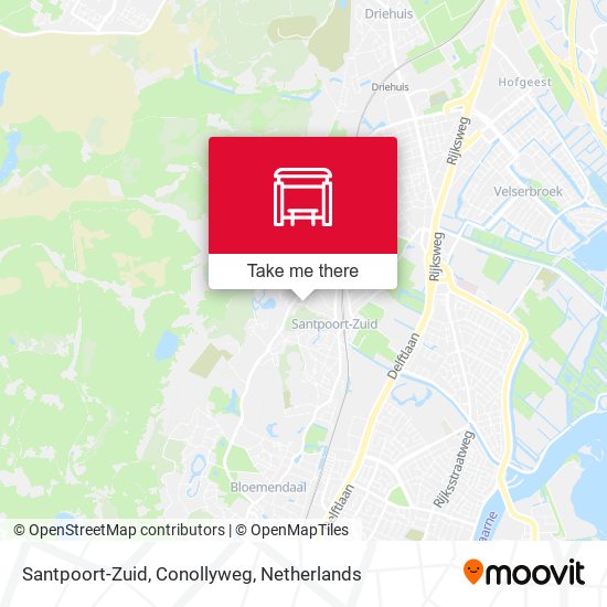 Santpoort-Zuid, Conollyweg map