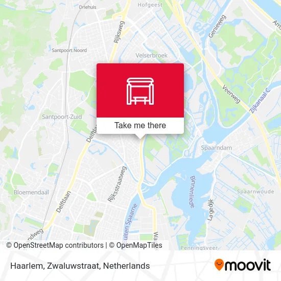 Haarlem, Zwaluwstraat Karte