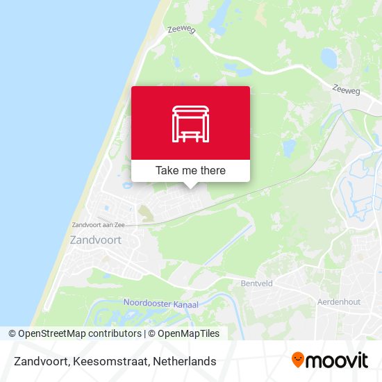 Zandvoort, Keesomstraat Karte