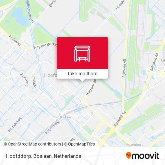 Hoofddorp, Boslaan map