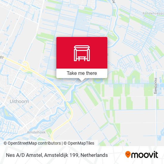Nes A/D Amstel, Amsteldijk 199 map