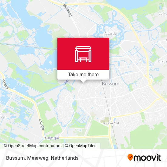 Bussum, Meerweg map