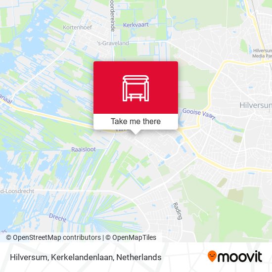 Hilversum, Kerkelandenlaan Karte