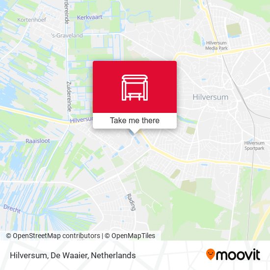 Hilversum, De Waaier Karte