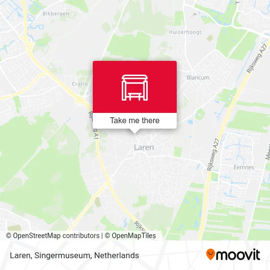 Laren, Singermuseum Karte