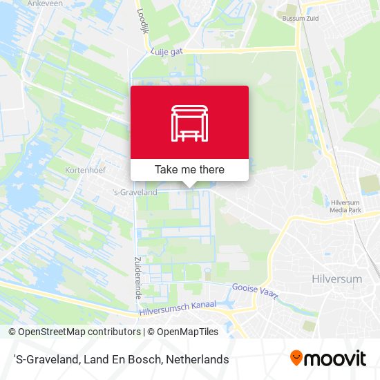 'S-Graveland, Land En Bosch Karte