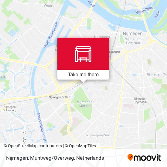 Nijmegen, Muntweg/Overweg map