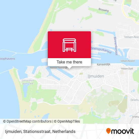 Ijmuiden, Stationsstraat map