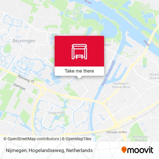 Nijmegen, Hogelandseweg map