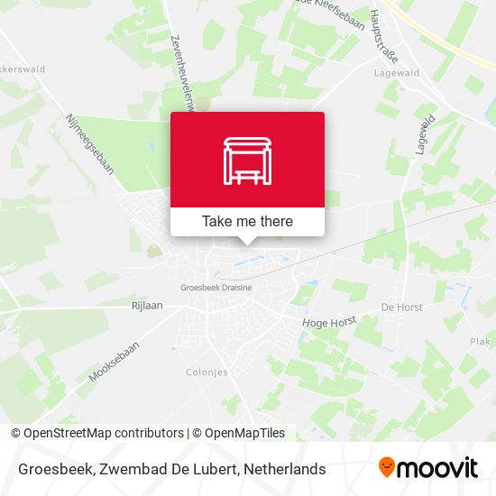 Groesbeek, Zwembad De Lubert map