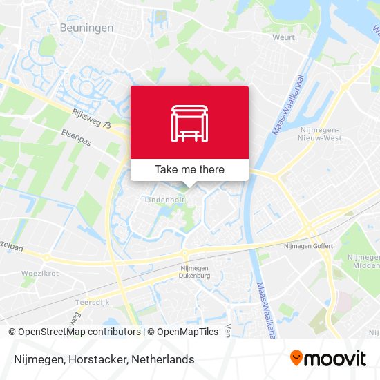 Nijmegen, Horstacker map