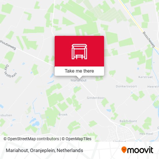 Mariahout, Oranjeplein map