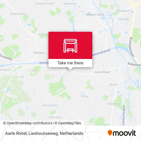Aarle Rixtel, Lieshoutseweg Karte