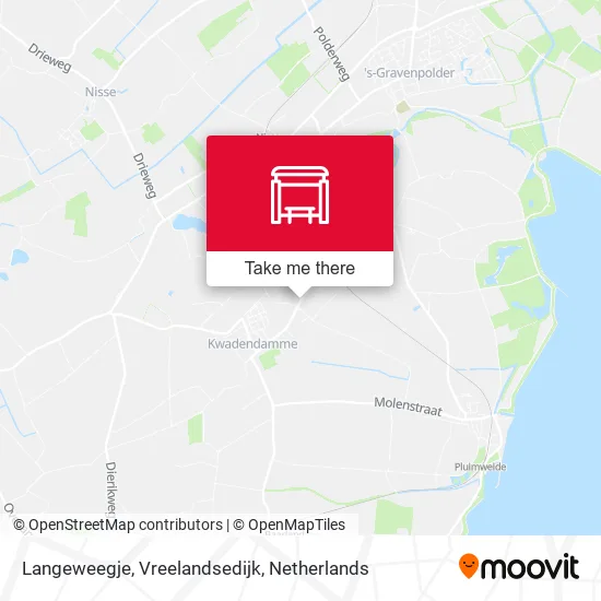 Langeweegje, Vreelandsedijk map