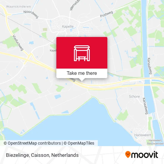 Biezelinge, Caisson map