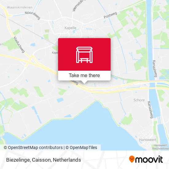 Biezelinge, Caisson Karte