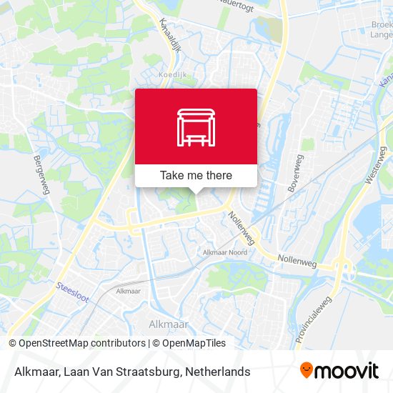 Alkmaar, Laan Van Straatsburg Karte