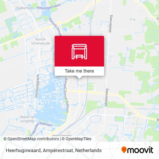 Heerhugowaard, Ampèrestraat map