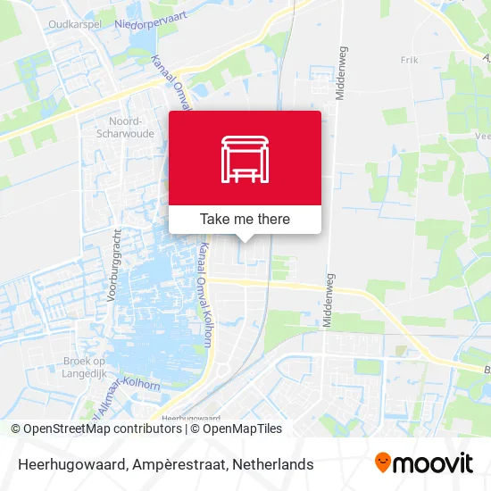 Heerhugowaard, Ampèrestraat map
