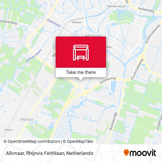 Alkmaar, Rhijnvis Feithlaan Karte