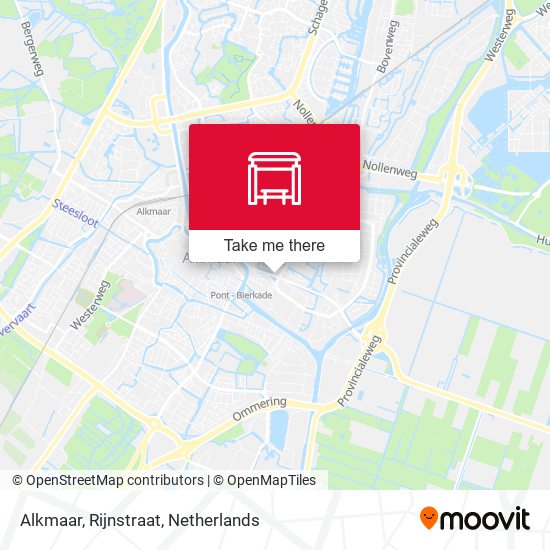 Alkmaar, Rijnstraat Karte