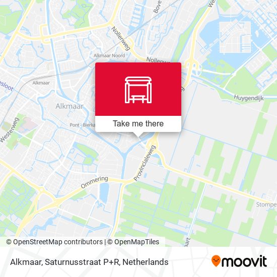 Alkmaar, Saturnusstraat P+R map