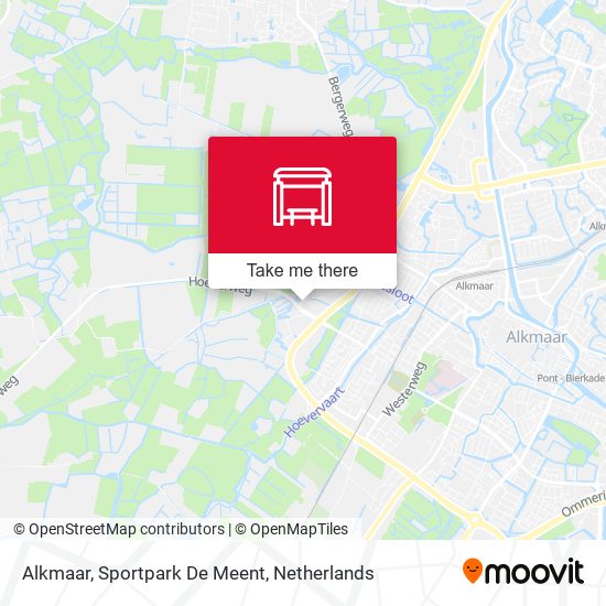 Alkmaar, Sportpark De Meent Karte