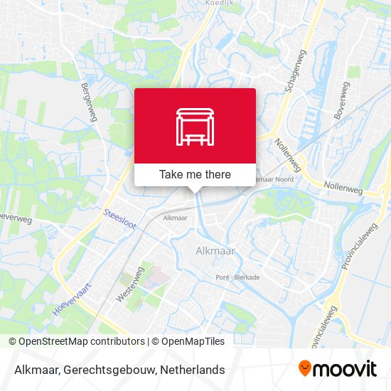 Alkmaar, Gerechtsgebouw Karte