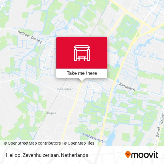 Heiloo, Zevenhuizerlaan map