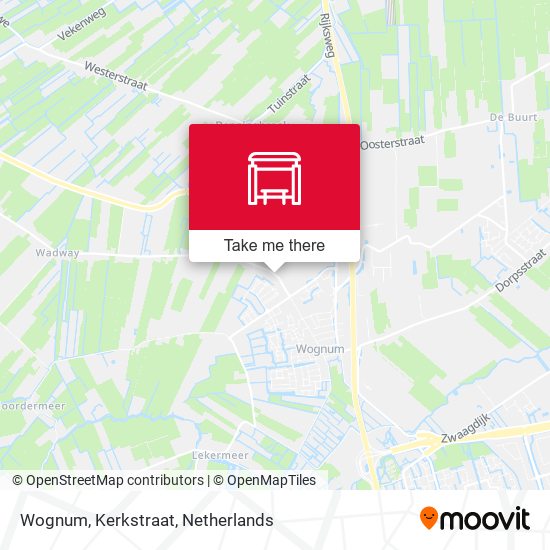 Wognum, Kerkstraat map