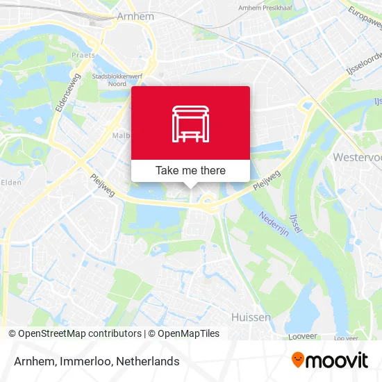 Arnhem, Immerloo map