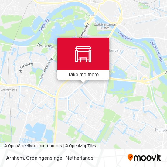 Arnhem, Groningensingel Karte