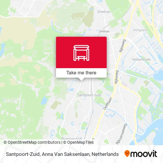 Santpoort-Zuid, Anna Van Saksenlaan map