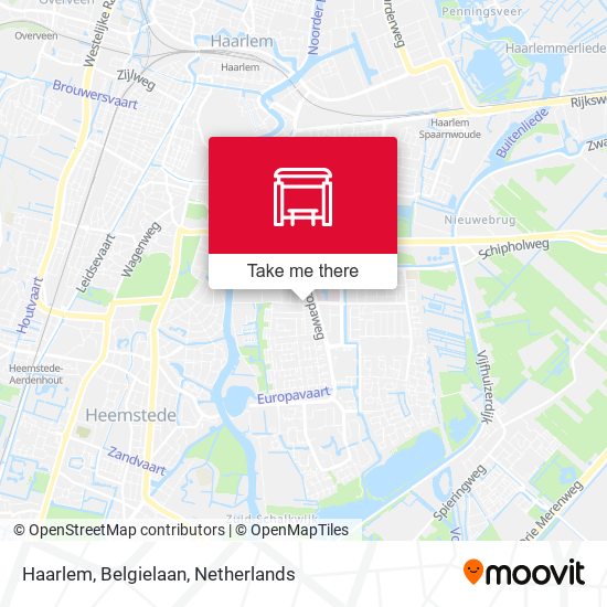 Haarlem, Belgielaan Karte