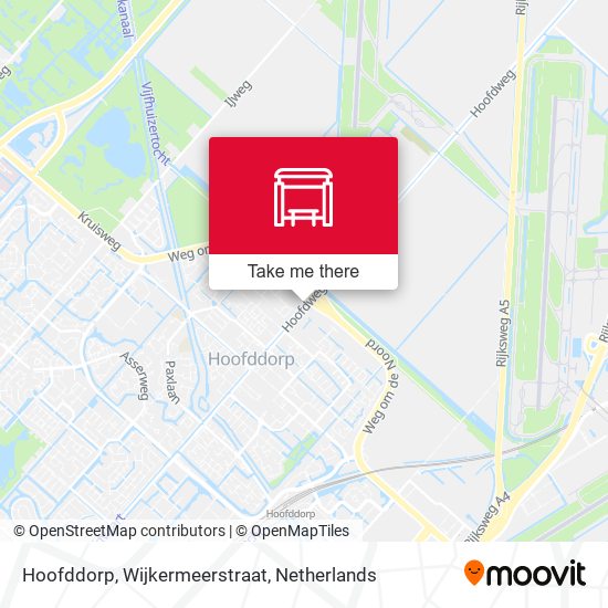 Hoofddorp, Wijkermeerstraat map
