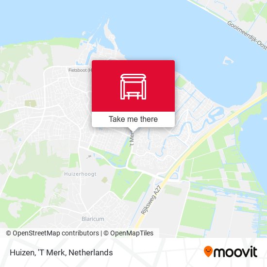 Huizen, 'T Merk map