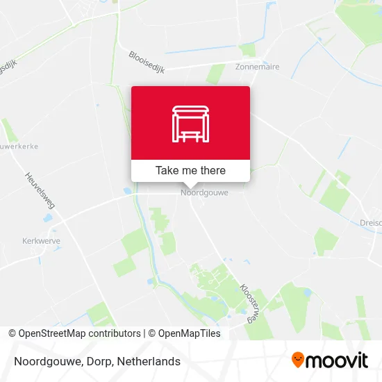 Noordgouwe, Dorp map