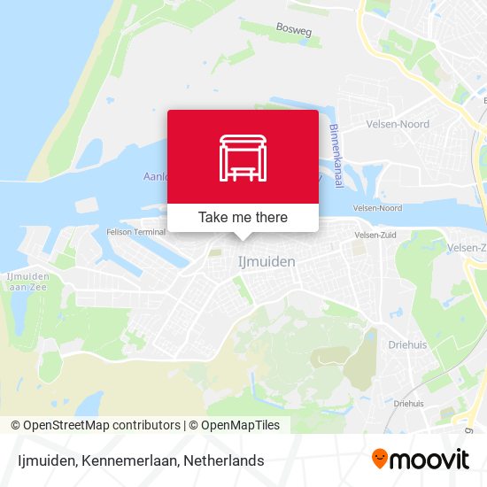 Ijmuiden, Kennemerlaan map