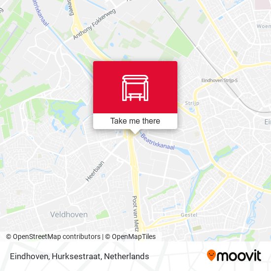 Eindhoven, Hurksestraat map