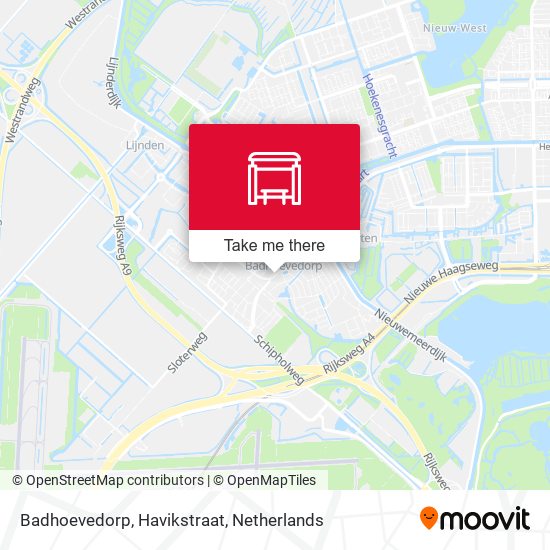 Badhoevedorp, Havikstraat Karte