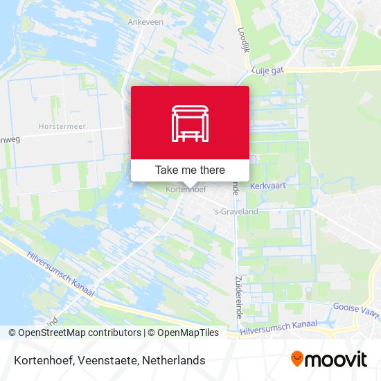 Kortenhoef, Veenstaete map