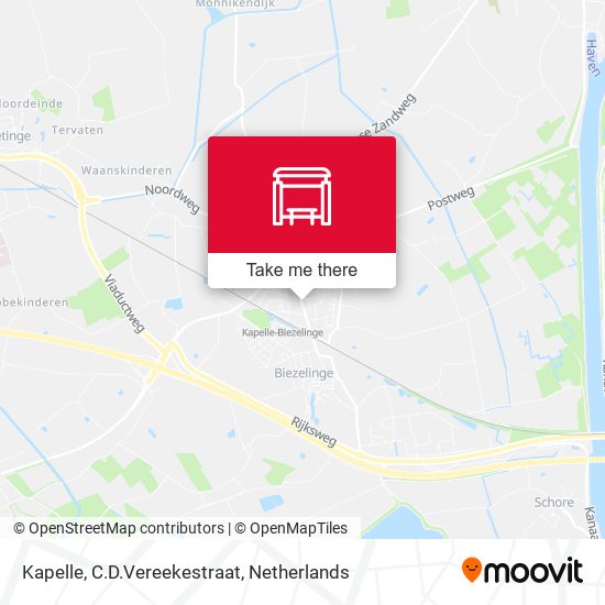 Kapelle, C.D.Vereekestraat map