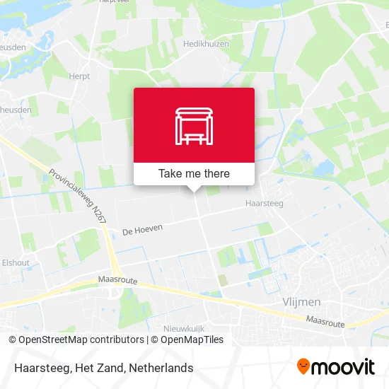 Haarsteeg, Het Zand map