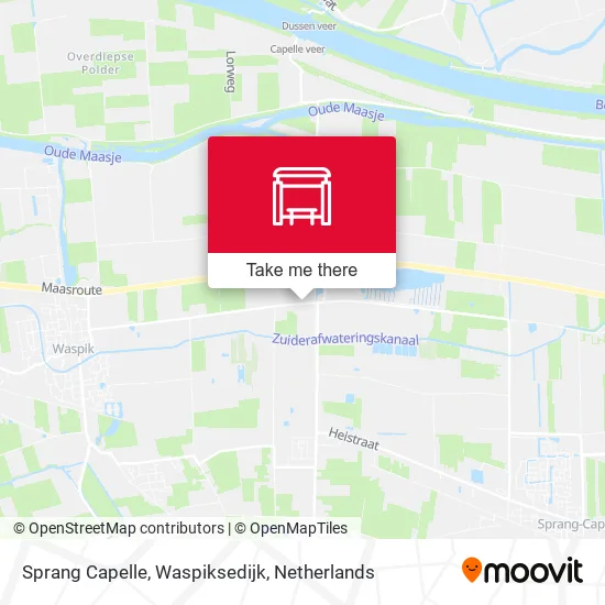 Sprang Capelle, Waspiksedijk map