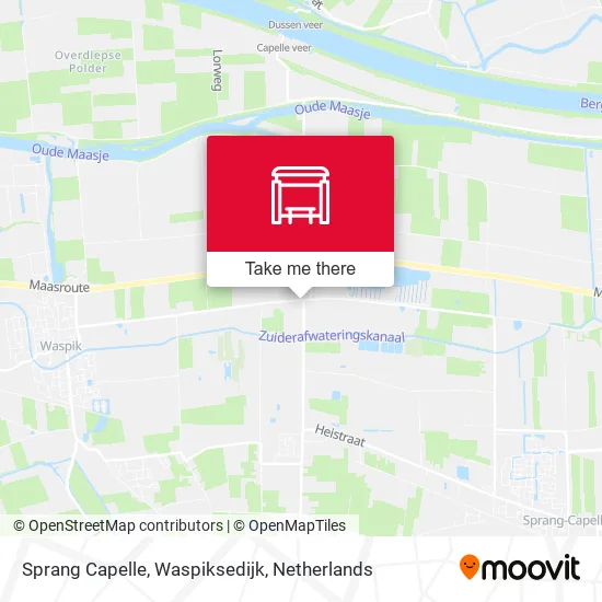 Sprang Capelle, Waspiksedijk map