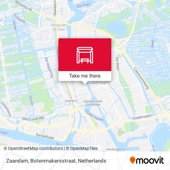 Zaandam, Botenmakersstraat map