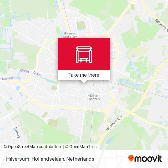 Hilversum, Hollandselaan map